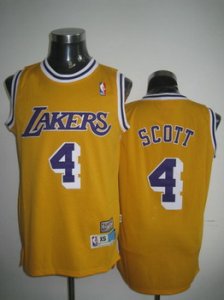 nba fans los angeles lakers #4 scott swingman yellow