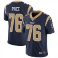 Nike Rams #76 Orlando Pace Navy Vapor Untouchable Limited Jersey