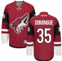 Mens Arizona Coyotes #35 Louis Domingue Red Home Stitched NHL Jersey
