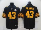 Nike Steelers #43 Troy Polamalu Black Color Rush Limited Jersey