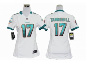 Nike Women Miami Dolphins #17 Ryan Tannehill White jerseys