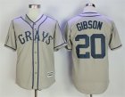 Homestead Grays # 20 Josh Gibson Gray Cool Base Baseball Jersey