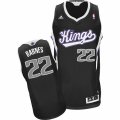 Mens Adidas Sacramento Kings #22 Matt Barnes Swingman Black Alternate NBA Jersey