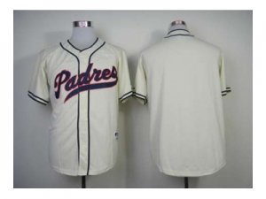 mlb jerseys san diego padres blank cream[1948 m&n]