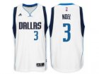 Mens Dallas Mavericks #3 Nerlens Noel adidas White Swingman Home Jersey