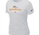 Women Danver Broncos White T-Shirt