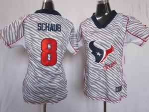 Nike Women nfl Houston Texans #8 Matt Schaub jerseys[fem fan zebra]