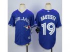 Youth Toronto Blue Jays #19 Jose Bautista Blue New Jerseys