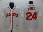 Red Sox #24 David Price White Cool Base Jersey
