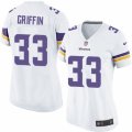 Women's Nike Minnesota Vikings #33 Michael Griffin Limited White NFL Jersey