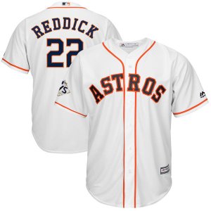 Mens Houston Astros #22 Josh Reddick White 2017 World Series Bound Cool Base Player Jersey