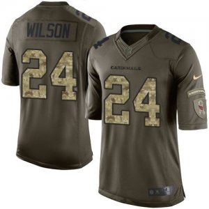 Nike Arizona Cardinals #24 Adrian Wilson Green Salute to Service Jerseys(Limited)