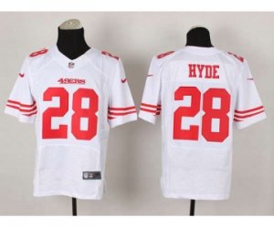 Nike jerseys san francisco 49ers #28 hyde white[Elite]