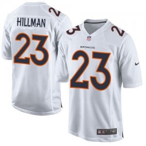 Nike Denver Broncos #23 Ronnie Hillman White Men Stitched NFL Game Event Jersey