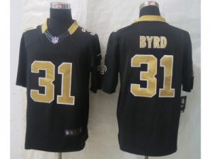 Nike New Orleans Saints #31 Byrd black Jerseys(Limited)