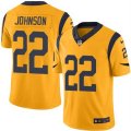 Nike Los Angeles Rams #22 Trumaine Johnson Gold Mens Stitched NFL Limited Rush Jersey