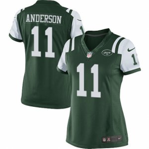 Women\'s Nike New York Jets #11 Robby Anderson Limited Green Team Color NFL Jersey