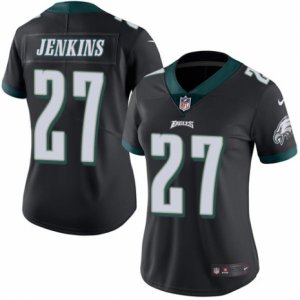 Women\'s Nike Philadelphia Eagles #27 Malcolm Jenkins Limited Black Rush NFL Jersey