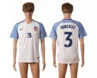 USA #3 Gonzalez Home Soccer Country Jersey