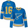 Womens Reebok St. Louis Blues #16 Brett Hull Authentic Blue 2017 Winter Classic NHL Jersey