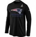 2015 Super Bowl XLIX Nike New England Patriots Long Sleeve T-Shirt black