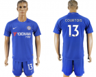 2017-18 Chelsea 13 COURTOIS Home Soccer Jersey
