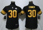 Nike Steelers #30 James Conner Black Women Color Rush Limited Jersey (1)