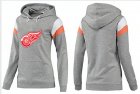 NHL Women Detroit Red Wings Logo Pullover Hoodie 19