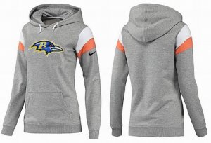 Women Baltimore Ravens Logo Pullover Hoodie-093