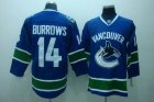 nhl vancouver canucks #14 burrows blue