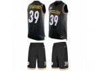 Mens Nike Pittsburgh Steelers #39 Daimion Stafford Limited Black Tank Top Suit NFL Jersey