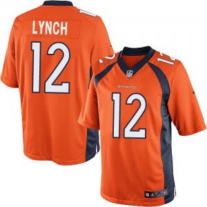 Nike Denver Broncos #12 Paxton Lynch Orange Team Color Men Stitched NFL Limited Jersey