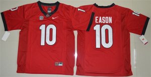 Georgia Bulldogs 10 Jacob Eason Red College Football Jersey