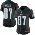 Women's Nike Philadelphia Eagles #87 Brent Celek Limited Black Rush NFL Jersey