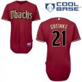 MLB Arizona Diamondbacks #21 Red Zack Greinke Mens cool base Jersey