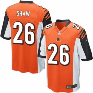 Mens Nike Cincinnati Bengals #26 Josh Shaw Game Orange Alternate NFL Jersey