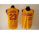 nba fans cleveland cavaliers #23 james swingman yellow