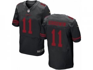 Mens Nike San Francisco 49ers #11 Marquise Goodwin Elite Black NFL Jersey