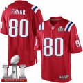 Youth Nike New England Patriots #80 Irving Fryar Elite Red Alternate Super Bowl LI 51 NFL Jersey
