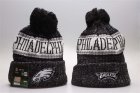 Eagles Fresh Logo Black Sport Knit Hat YP