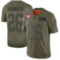 Nike Giants #26 Saquon Barkley 2019 Olive Salute To Service Limited Jersey