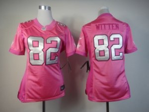 Nike Women Dallas Cowboys #82 Jason Witten Pink Jerseys[love s]