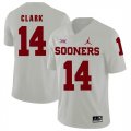 Oklahoma Sooners #14 Reece Clark White College Football Jersey