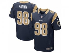 Mens Nike Los Angeles Rams #98 Connor Barwin Elite Navy Blue Team Color NFL Jersey