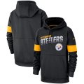 Pittsburgh Steelers Nike Sideline Team Logo Performance Pullover Hoodie Black