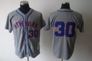 mlb new york mets #30 nolan ryan m&n grey 1969