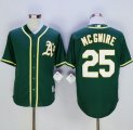 Oakland Athletics #25 Mark McGwire Green New Cool Base Stitched Baseball Jersey