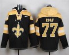 Nike New Orleans Saints #77 Willie Roaf Black Player Pullover Hoodie