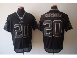 Nike NFL Oakland Raiders #20 Darren McFadden Lights Out Black Elite Jerseys