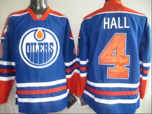 edmonton oilers #4 hall lt.blue